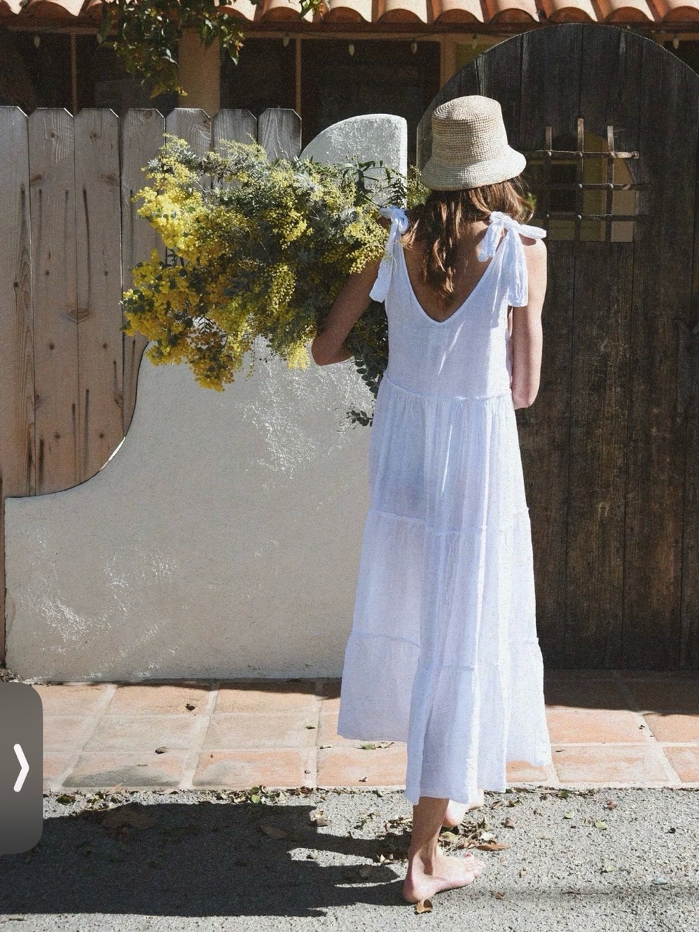 Beachwood Baby Dress - White Tiered Tie-Shoulder Casual Dress